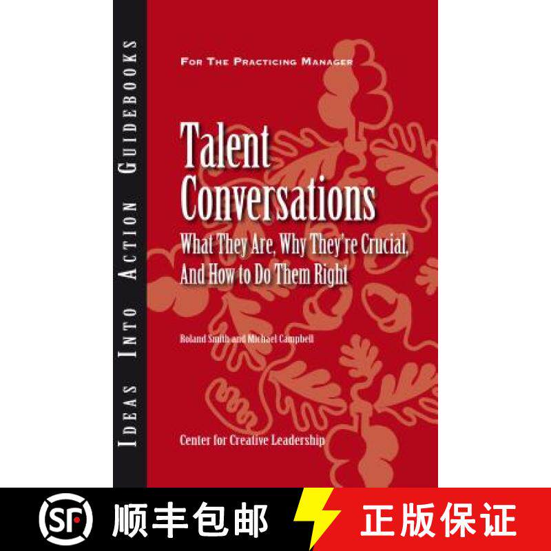 【3-4周达】Talent Conversations : What They Are, Why They're Crucial, and How To Do Them Right [9781604910933]