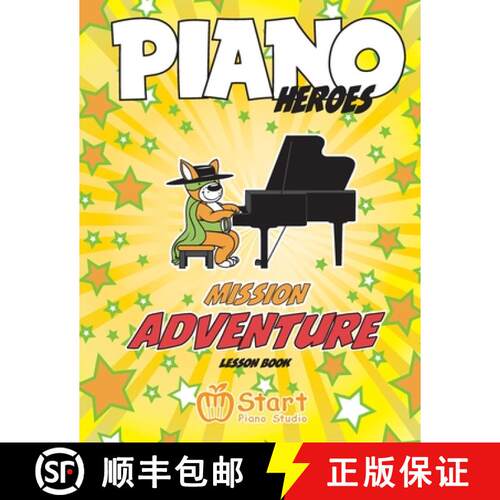 【3-4周达】Piano Heroes: Mission Adventure Lesson Book [9781999423421]