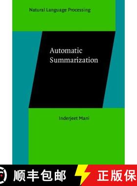 【3-4周达】Automatic Summarization [9789027249852]