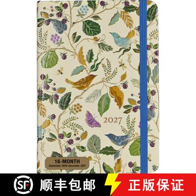 【3-4周达】2027 Birds & Berries Weekly Planner (16 Months, Sept 2026 to Dec 2027) [9781441347343]