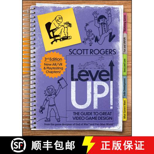 【3-4周达】Level Up! The Guide to Great Video Game Design, 3rd Edition [9781394298761]