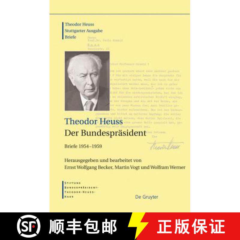 预订 Der Bundespr sident : Briefe 1954-1959 [9783598251283]