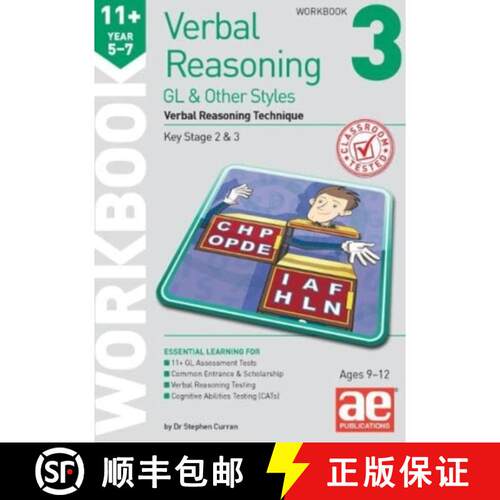 【3-4周达】11+ Verbal Reasoning Year 5-7 GL & Other Styles Workbook 3: Verbal Reasoning Technique [9781911553908]