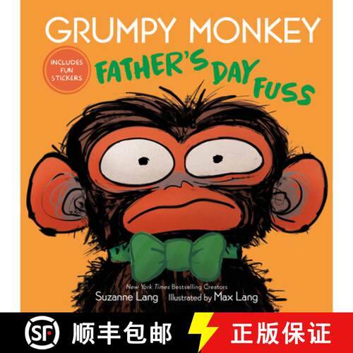 【3-4周达】精装 Grumpy Monkey Father's Day Fuss: Includes Fun Stickers! [9780593709405]