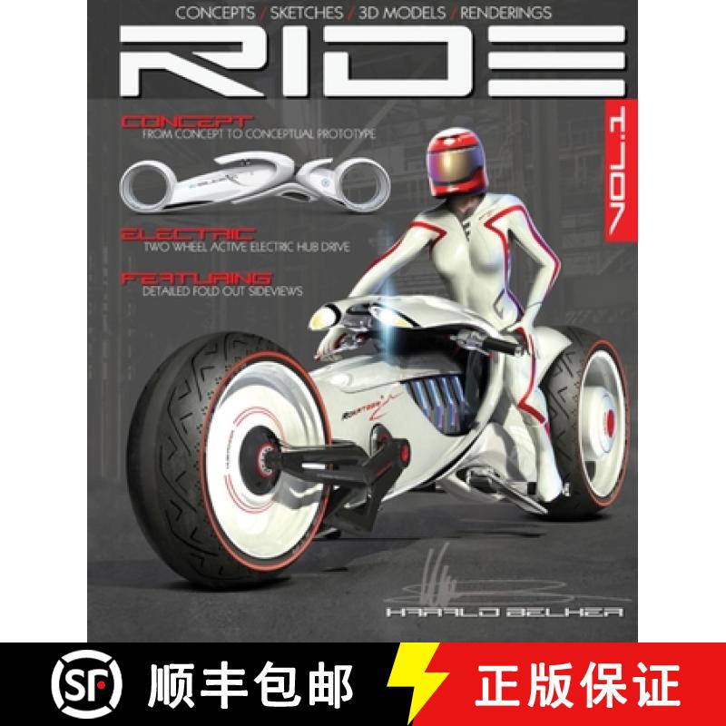 【3-4周达】Ride: Futuristic Electric Motorcycle Concept [9781933492766]