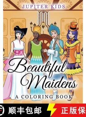 【3-4周达】Beautiful Maidens (A Coloring Book) [9781682602171]