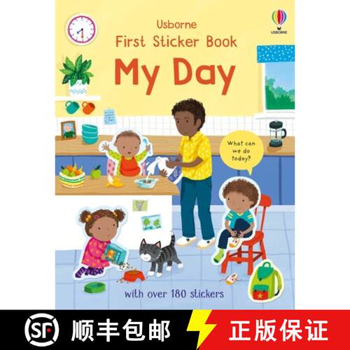 【3-4周达】First Sticker Book My Day [9781474999151]