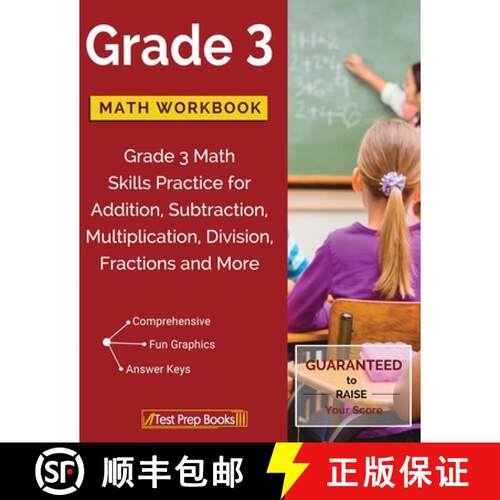 【3-4周达】Grade 3 Math Workbook: Grade 3 Math Skills Practice for Addition, Subtraction, Multiplicat... [9781628454666]