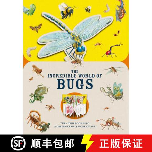 【3-4周达】精装 Paperscapes: The Incredible World of Bugs: Turn This Book Into a Creepy-Crawly Work o... [9781783125807]