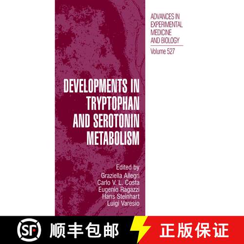 【3-4周达】精装 Developments in Tryptophan and Serotonin Metabolism [9780306477553]