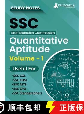 【3-4周达】Study Notes for Quantitative Aptitude (Vol 1) - Topicwise Notes for CGL, CHSL, SSC MTS, CP... [9789355566171]