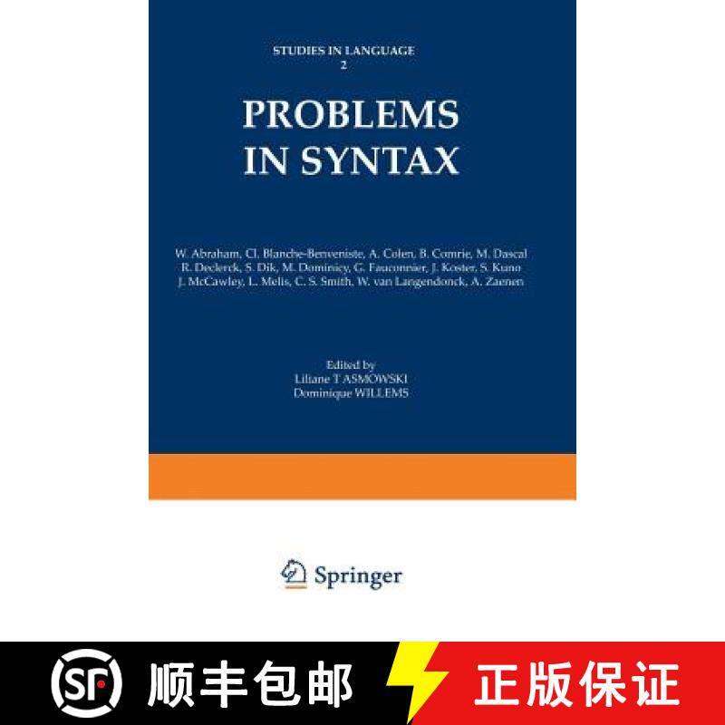 【3-4周达】Problems in Syntax [9781461296911]