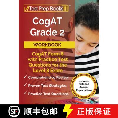 【3-4周达】CogAT Grade 2 Workbook: CogAT Form 8 with Practice Test Questions for the Level 8 Exam [In... [9781637758489]