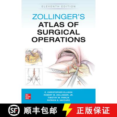 【3-4周达】Zollinger's Atlas of Surgical Operations, Eleventh Edition [9781260440850]