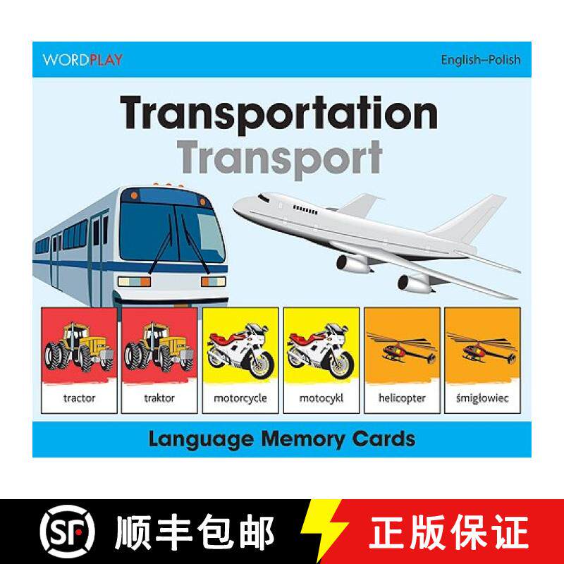 预订 Wordplay Language Memory Cards-Transportation (English-Polish) [9781840595567]