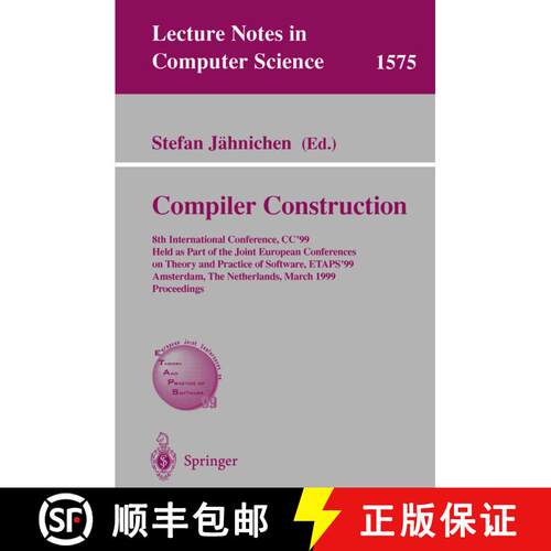 【3-4周达】Compiler Construction: 8th International Conference, CC'99, Held as Part of the Joint Euro... [9783540657170]