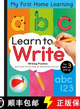 【3-4周达】Learn to Write - Letter Tracing and Writing Practice: Pencil Control, Line Tracing, Letter... [9781664340077]