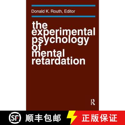 【3-4周达】精装 The Experimental Psychology of Mental Retardation [9781138535572]