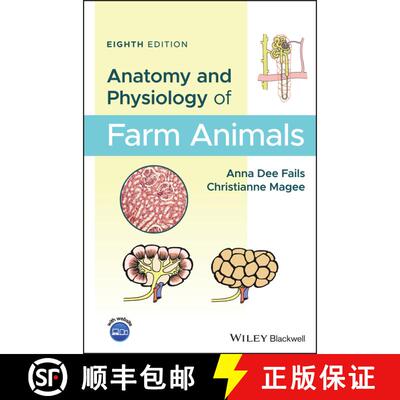 【3-4周达】精装 Anatomy And Physiology Of Farm Animals [Wiley动物医学] [9781119239710]