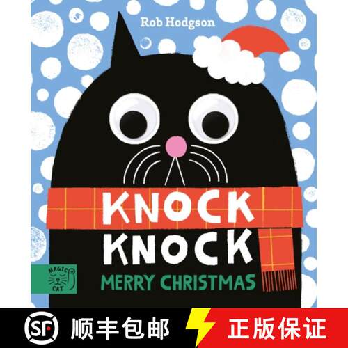 【3-4周达】精装 Knock Knock Merry Christmas: Open the door to discover a gang of googly-eyed Christma... [9781915569172]