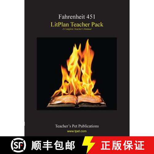 【3-4周达】Litplan Teacher Pack: Fahrenheit 451 [9781602491601]