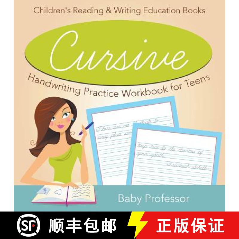 【3-4周达】Cursive Handwriting Practice Workbook for Teens : Children's Reading & Writing Education B... [9781683264255]