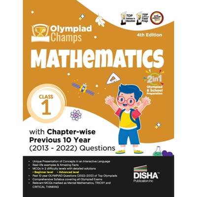 【4周达】Olympiad Champs Mathematics Class 1 with Chapter-wise Previous 10 Year (2013 - 2022) Questio... [9789355643964]