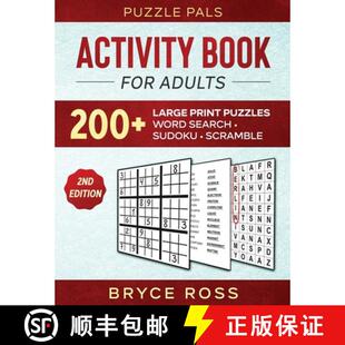 Adults and 200 For Activity Scramble Search Large Puzzles Sudoku Book Word 4周达 9781990100239 Print