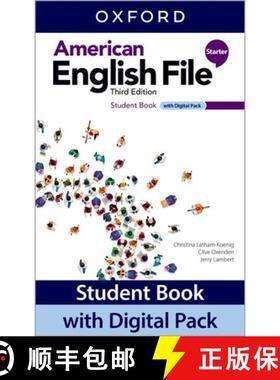 【3-4周达】American English File: Starter: Student Book with Digital Pack: Print Student Book and 2 y... [9780194758895]