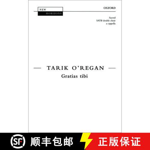 【3-4周达】Gratias tibi: Vocal score (Vocal score) [9780193439023]