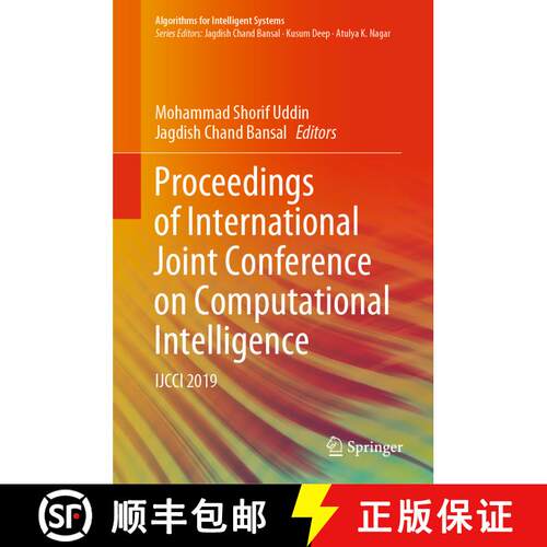 【3-4周达】精装 Proceedings of International Joint Conference on Computational Intelligence : IJCCI 2019 [9789811536069]