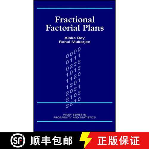 【3-4周达】精装 Fractional Factorial Plans [Wiley统计学] [9780471294146]