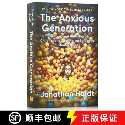 现货 精装 焦虑的一代 美版精装 The Anxious Generation: How the Great Rewiring of Childhood Is Causing ... [9780593655030]