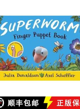 【3-4周达】Superworm Finger Puppet Book - the wriggliest, squiggliest superhero ever! [9780702313691]