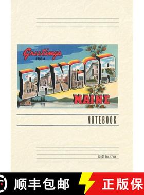 预订 Vintage Lined Notebook Greetings from Bangor [9798385423385]