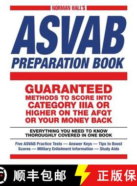 【3-4周达】Norman Hall's Asvab Preparation Book: Everything You Need to Know Thoroughly Covered in On... [9781440569753]