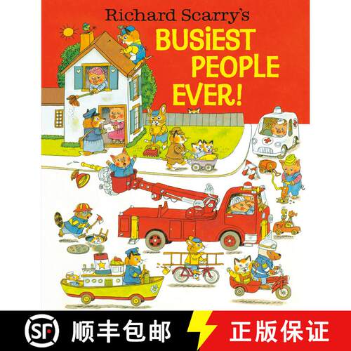 【3-4周达】精装 Richard Scarry's Busiest People Ever! [9780394832937]