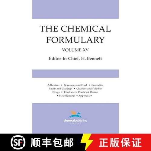【3-4周达】Chemical Formulary, Volume 15: Volume 15 [9780820600697]