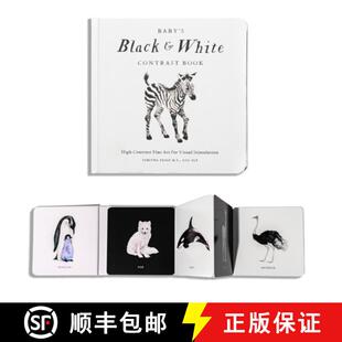 Stimulation Visual Tummy Black Contrast High White for and 9781941325971 Time Baby 4周达 Art Book