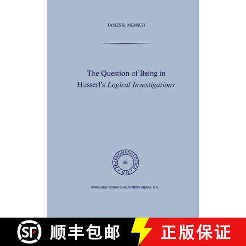 【3-4周达】精装 The Question of Being in Husserl’s Logical Investigations [9789024724130]