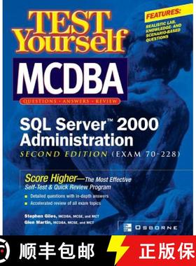 【3-4周达】Test Yourself MCDBA SQL Server TM 2000 Administration (Exam 70-228) [9780072134438]