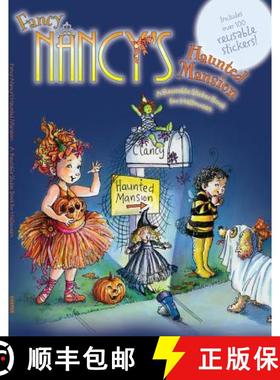 【3-4周达】Fancy Nancy's Haunted Mansion: A Reusable Sticker Book for Halloween [9780061703881]
