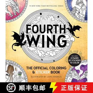 【3-4周达】Fourth Wing: The Official Coloring & Sticker Book (Includes 2 Pages of Stickers to Color) [9780486856278]