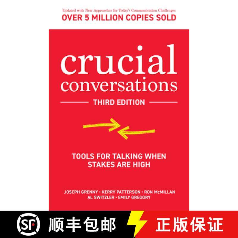 【3-4周达】Crucial Conversations: Tools for Talking When Stakes are High, Third Edition [9781260474213]