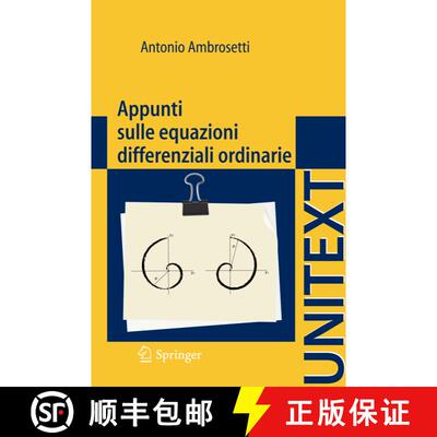 【3-4周达】Appunti sulle equazioni differenziali ordinarie [9788847023932]