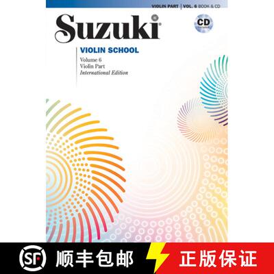 【3-4周达】Suzuki Violin School, Volume 6: Violin Part, Book & CD [9781470651671]