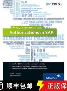 【3-4周达】Authorizations in SAP: 100 Things You Should Know About... [9781592294060]