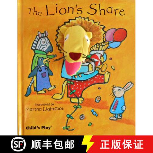 【3-4周达】精装 The Lion's Share [With Finger Puppets] [9781846432484]