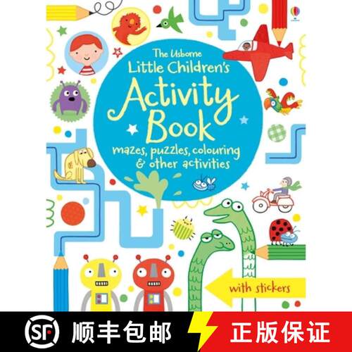 【3-4周达】Little Children's Activity Book mazes, puzzles, colouring & other activities: Mazes, Puzzl... [9781409586692]