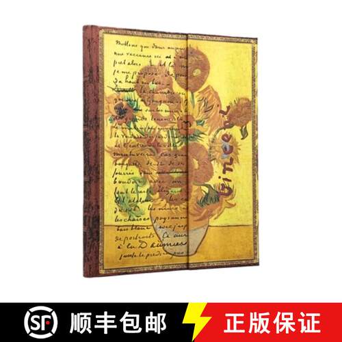 【3-4周达】Van Gogh, Sunflowers Ultra Unlined Hardcover Journal, 144pg, 120gsm, the Van Gogh Museum C... [9780349715193]